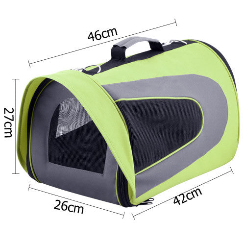 Pet Dog Cat Carrier Travel Bag Large Lime Green