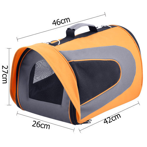 Pet Dog Cat Carrier Travel Bag Large Orange