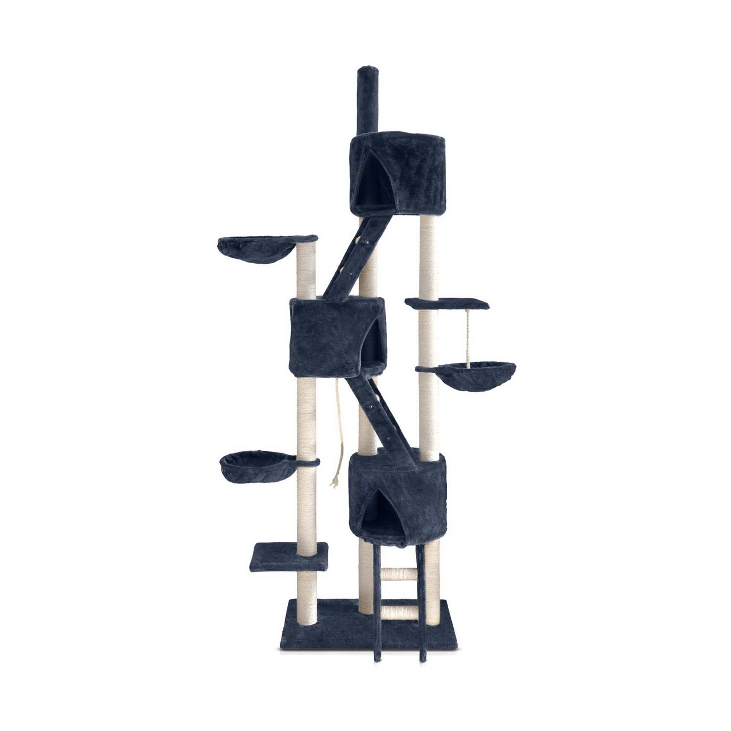 Cat Scratching Poles Post Furniture Tree 244cm Dark Grey