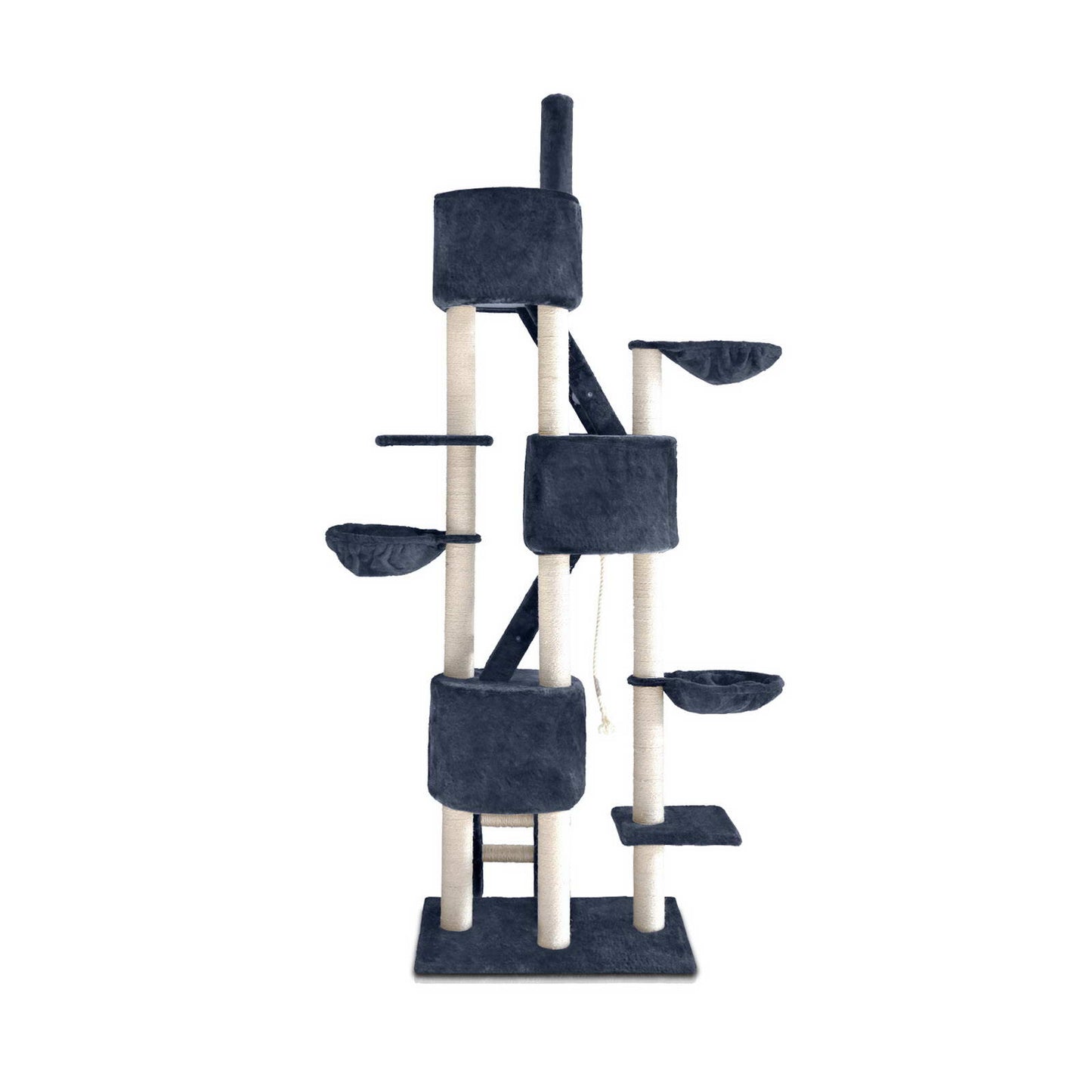 Cat Scratching Poles Post Furniture Tree 244cm Dark Grey