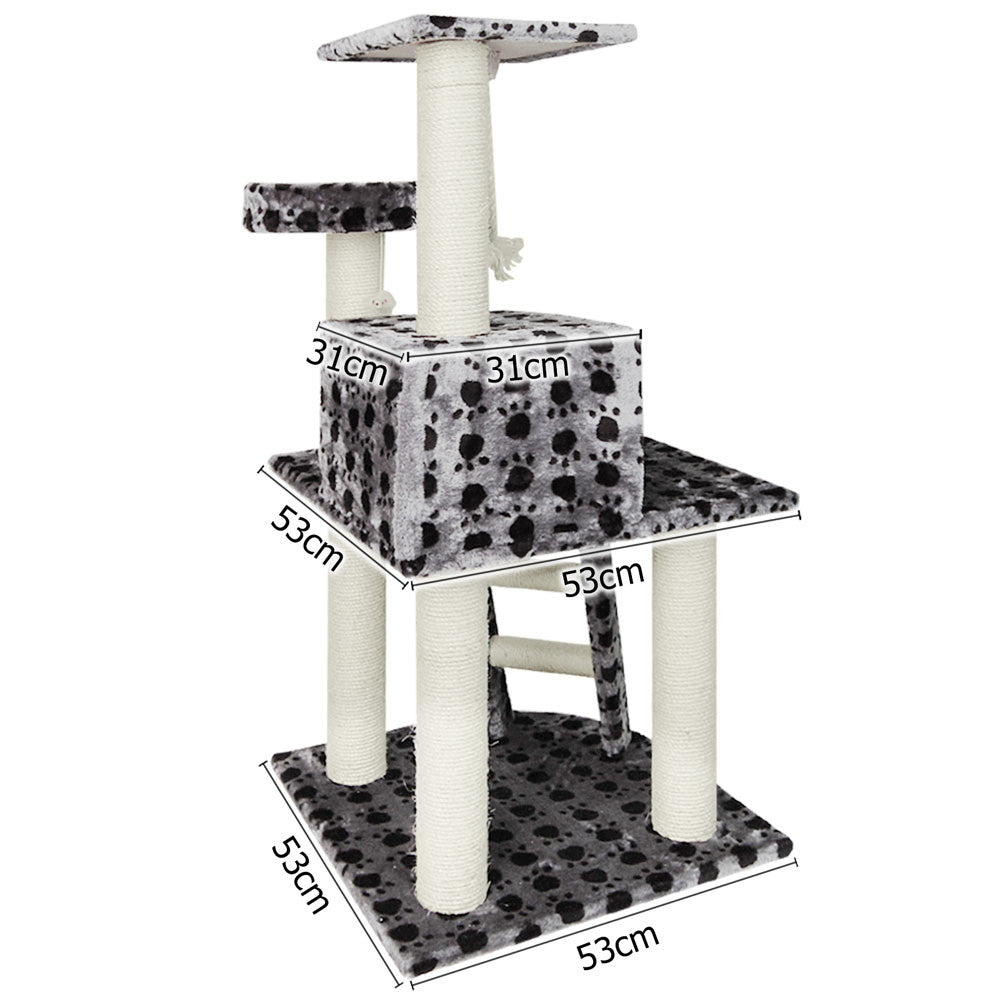 Cat Scratching Poles Post Furniture Tree House Condo Black Grey