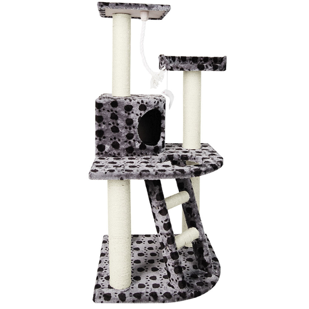 Cat Scratching Poles Post Furniture Tree House Condo Black Grey