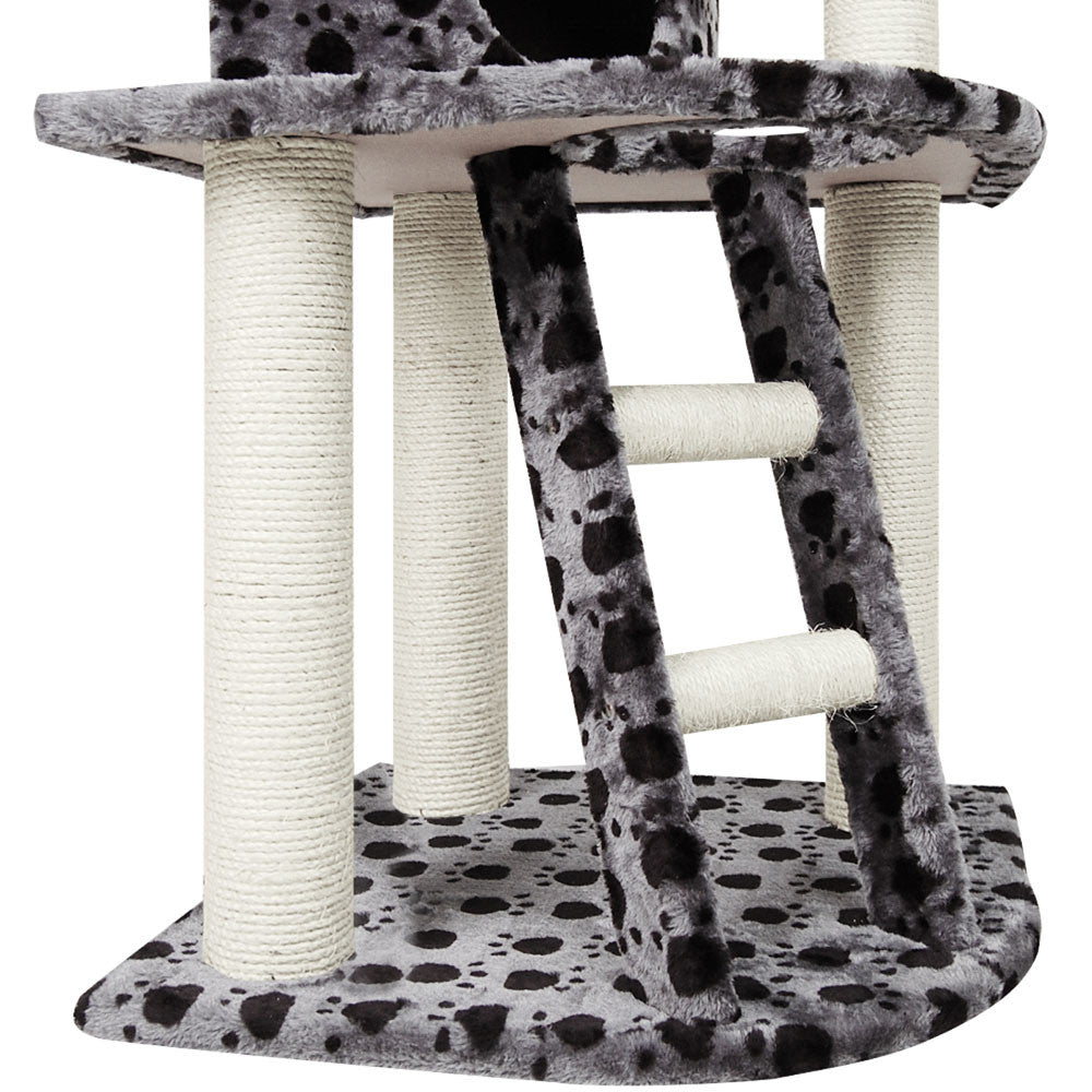 Cat Scratching Poles Post Furniture Tree House Condo Black Grey