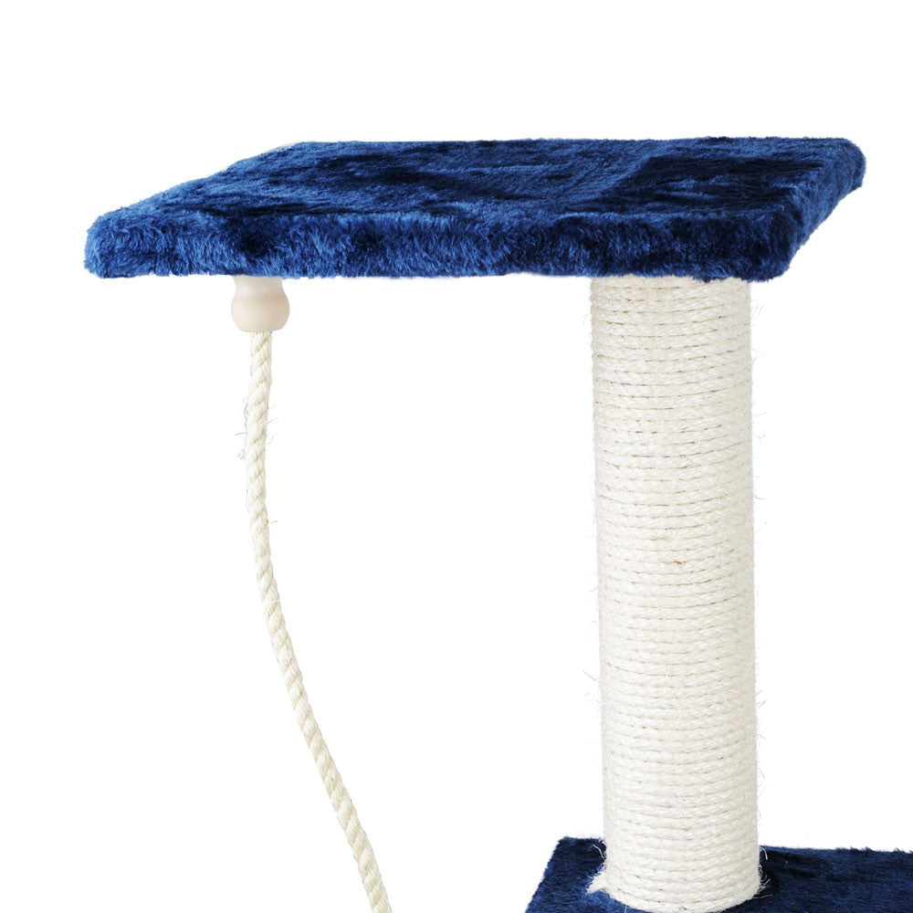 Cat Scratching Poles Post Furniture Tree House Condo Blue White