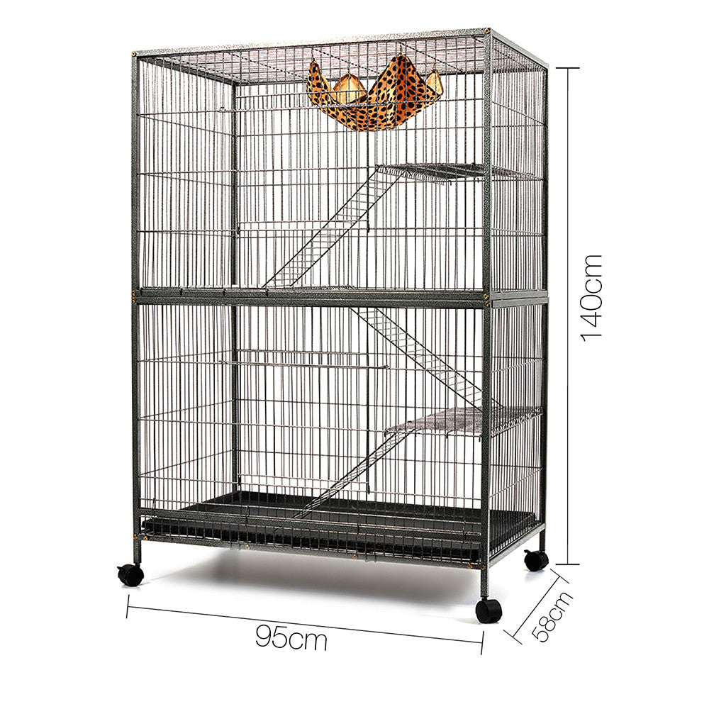 3 Level Cat Ferret Hamster Rat Bird Cage Aviary