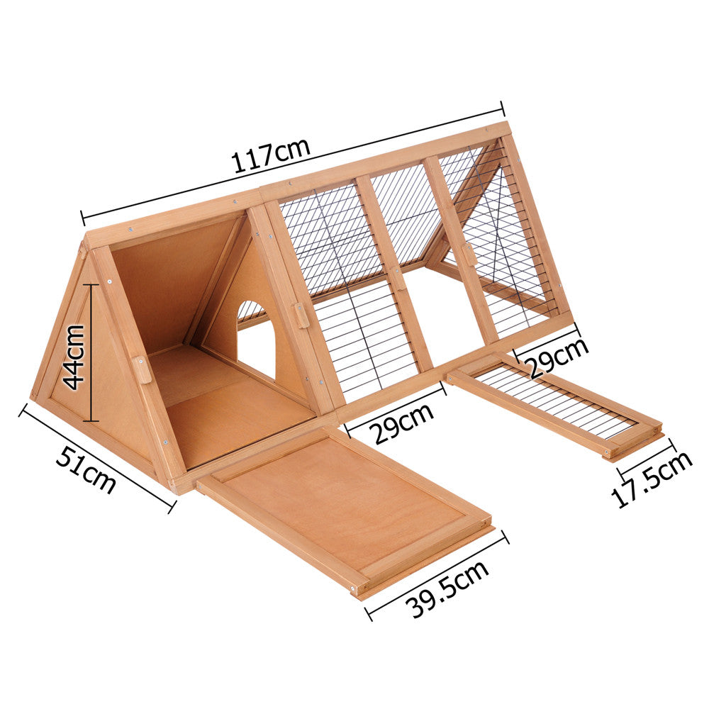 Rabbit Hutch Guinea Pig Chicken Ferret Cage Triangle