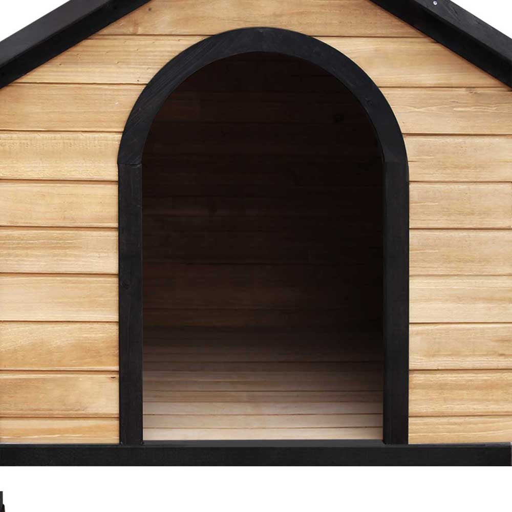 Timber Dog Kennel w/ Food Bowls