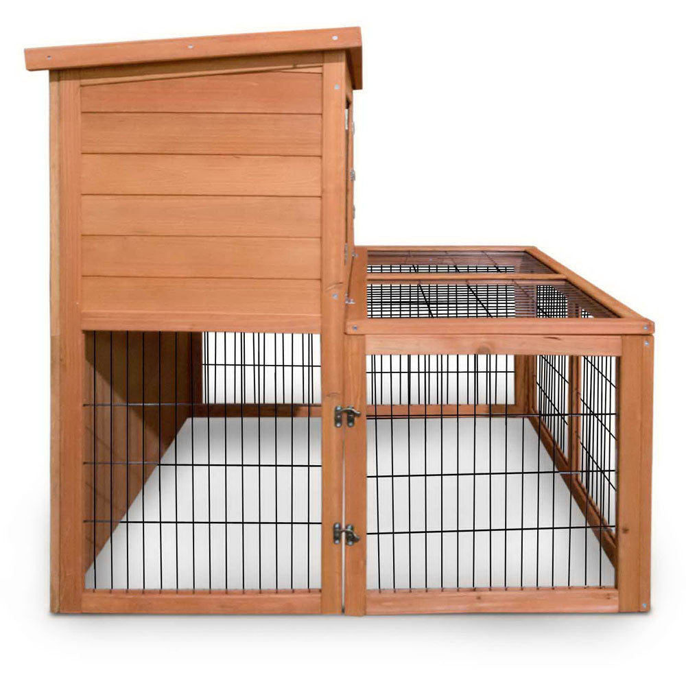 Deluxe Rabbit Cage Hutch w/ Under-Run