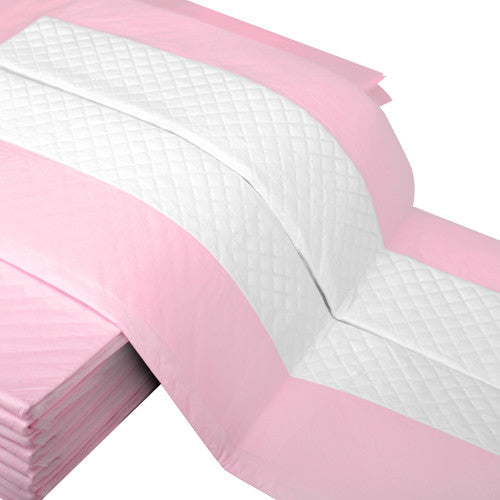 50 Puppy Pet Dog Toilet Training Pads Pink