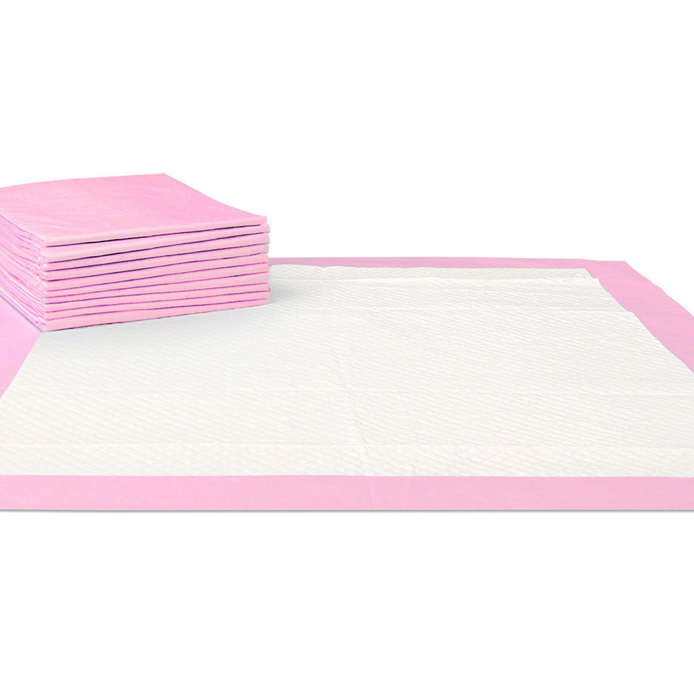 100 Puppy Pet Dog Toilet Training Pads Pink