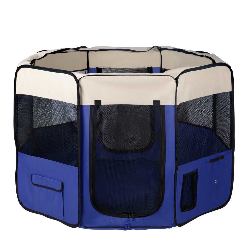 Pet Dog Puppy Cat Exercise Playpen Crate Cage Tent Blue