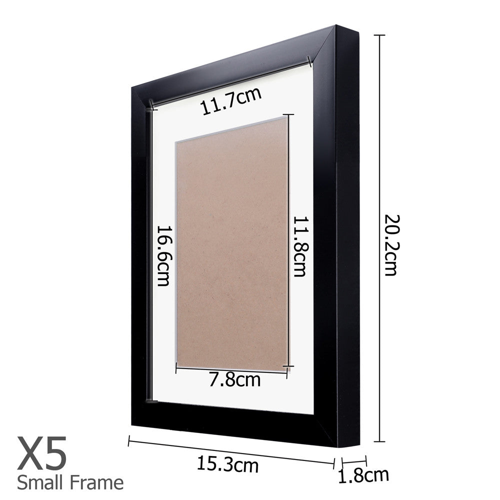 11 pcs Photo Frames Set Wall Black