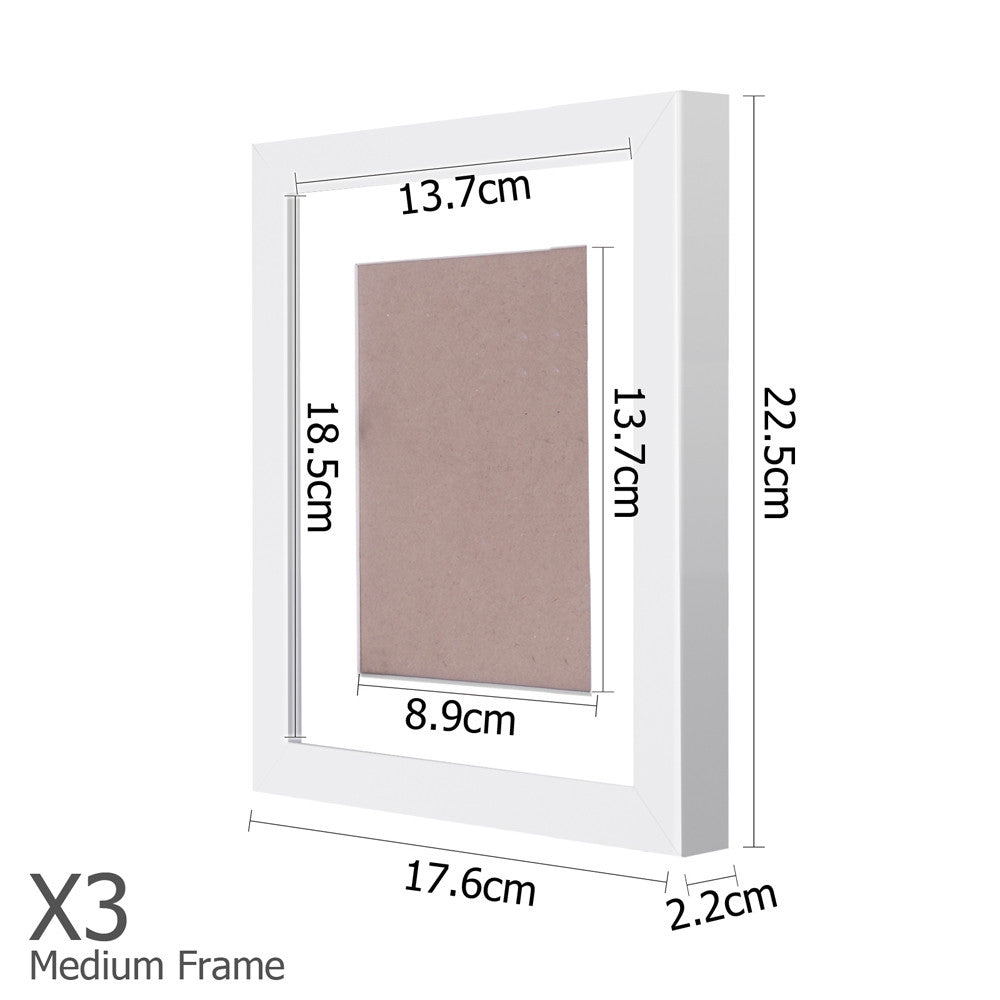 11 pcs Photo Frames Set Wall White