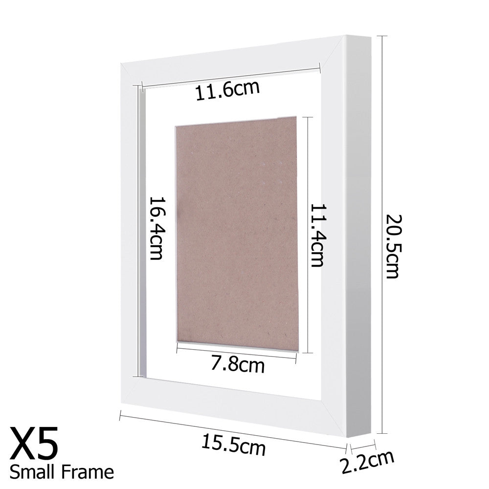 11 pcs Photo Frames Set Wall White