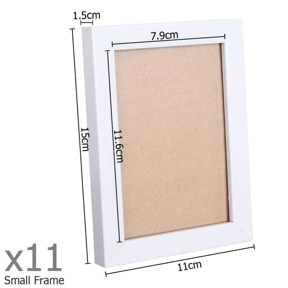 17 pcs Photo Frames Set Wall White