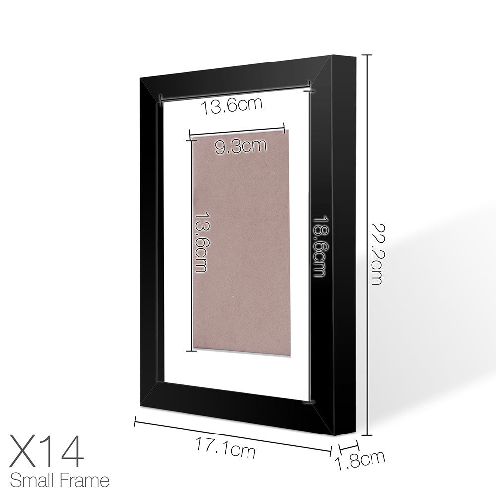 20 pcs Photo Frames Set Wall Black