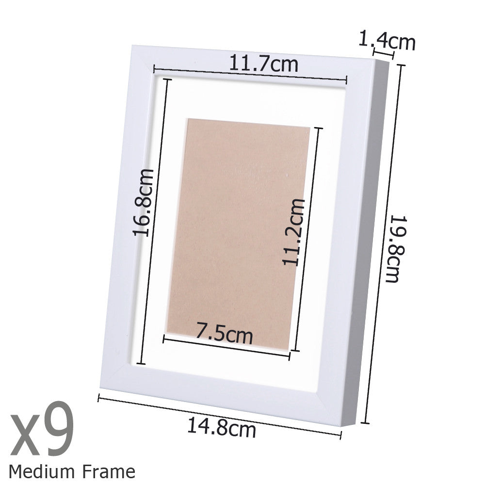 23 pcs Photo Frames Set Wall White