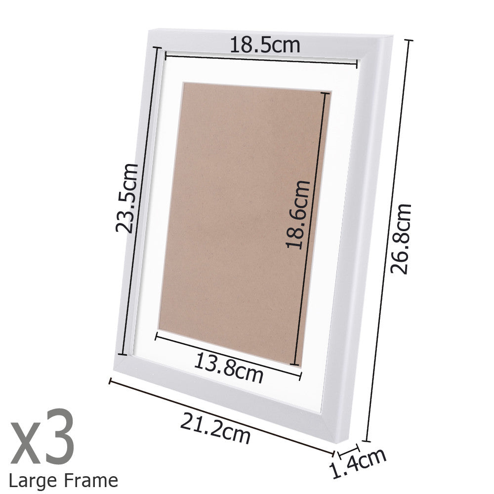 23 pcs Photo Frames Set Wall White