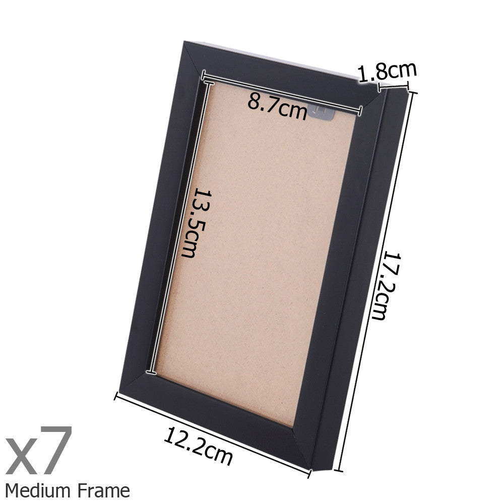 26 pcs Photo Frames Set Wall Black