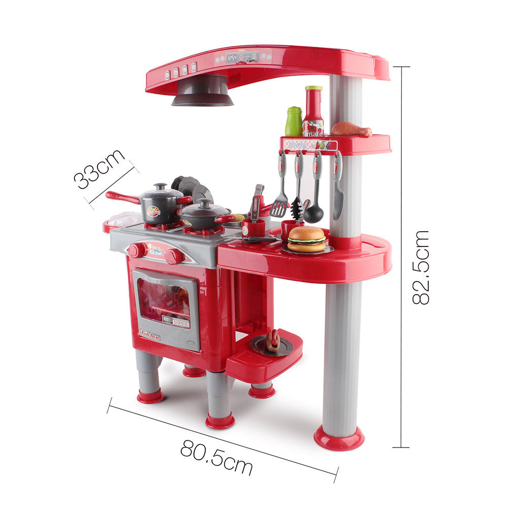 Kitchen Pretend Play Set Red