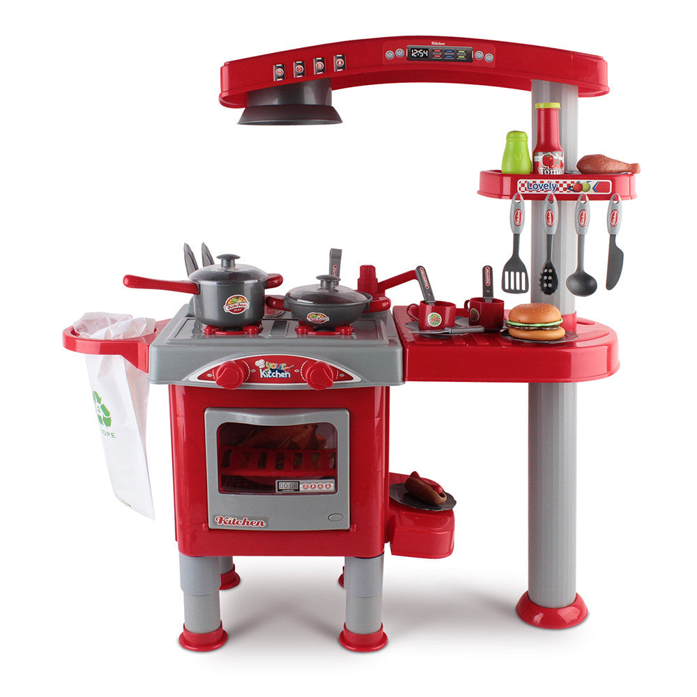 Kitchen Pretend Play Set Red