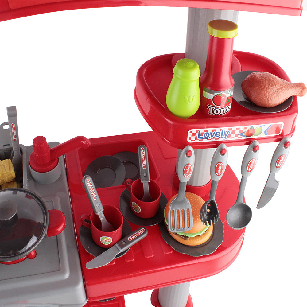 Kitchen Pretend Play Set Red