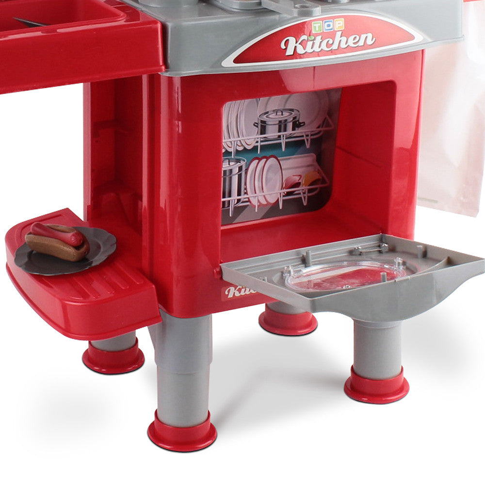 Kitchen Pretend Play Set Red