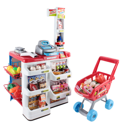 Supermarket Pretend Play Set Red White