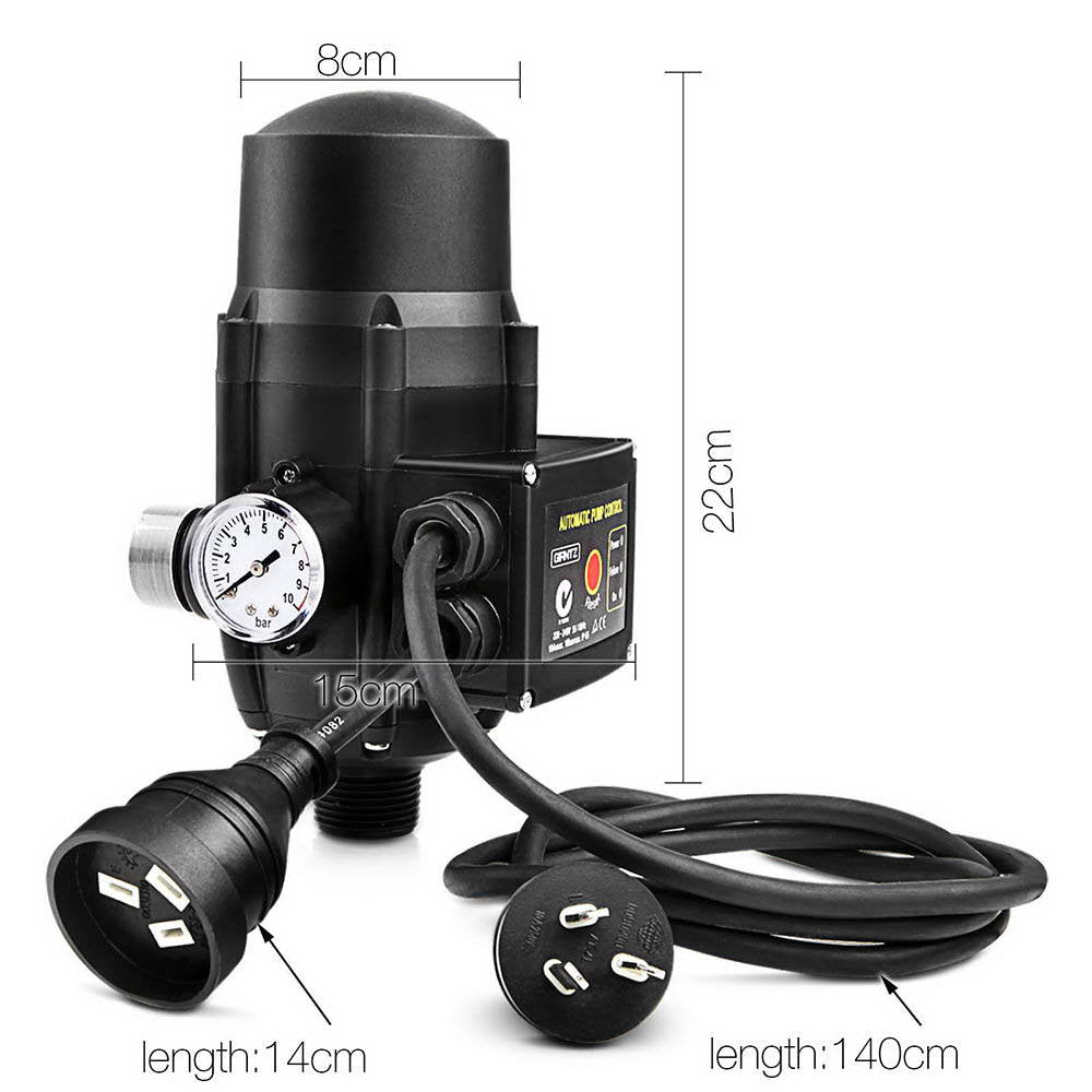 Adjustable Pressure Switch Water Pump Controller Black