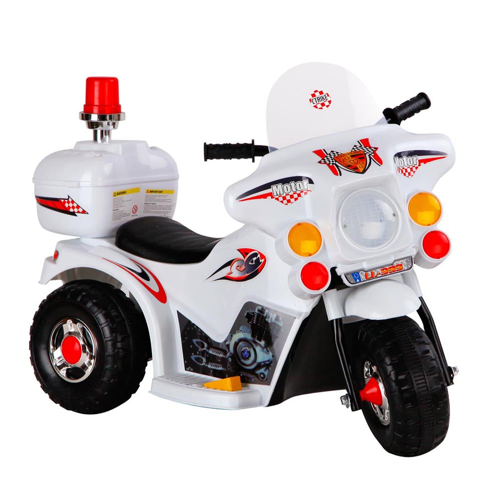 Kids Ride on Motorbike White