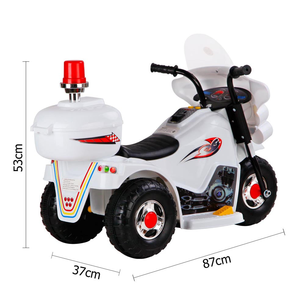 Kids Ride on Motorbike White