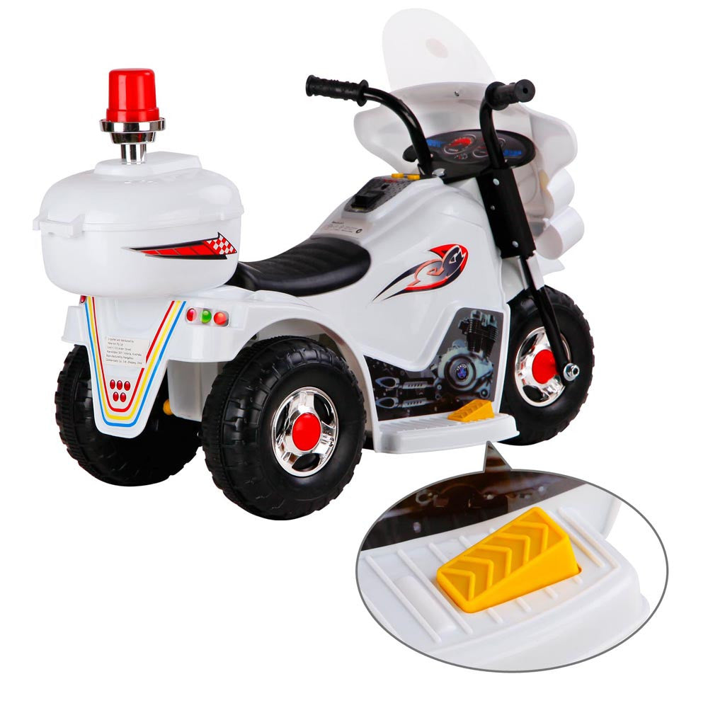 Kids Ride on Motorbike White