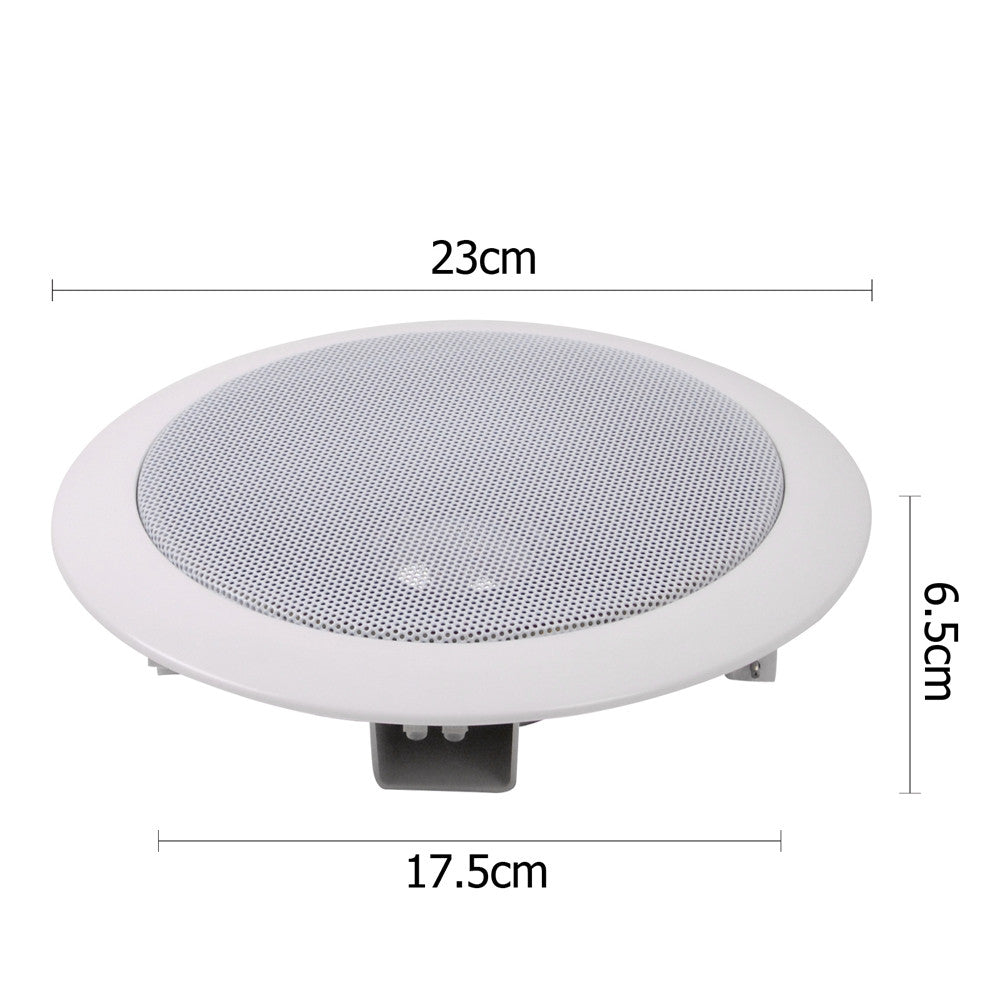 Set of 2 Home Theatre Round Ceiling Speaker 6 inch