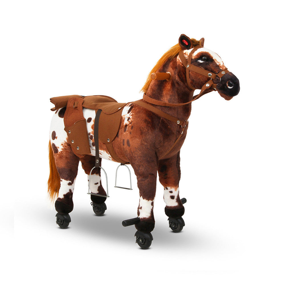 Ride on Pedal Toy Pony - Brown