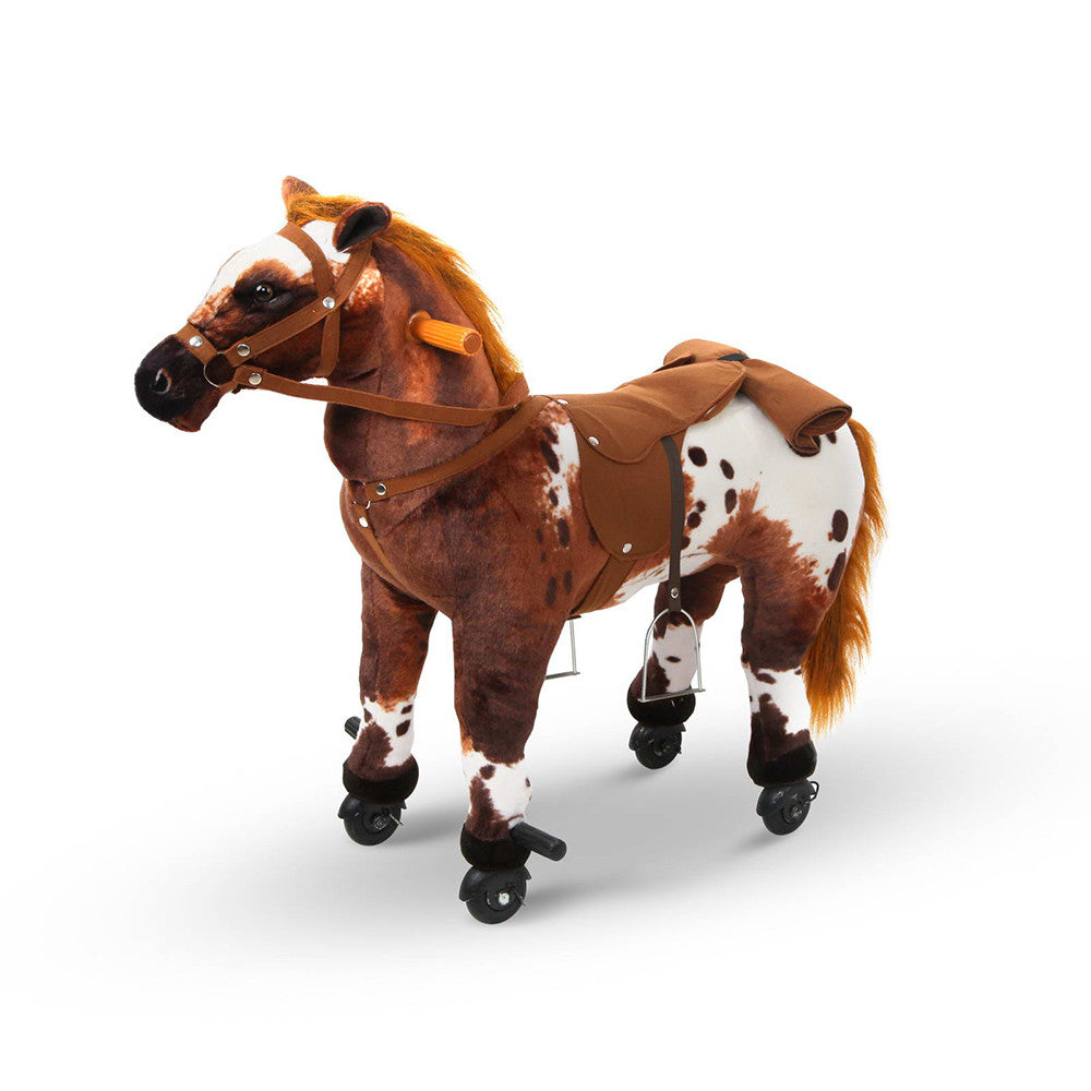 Ride on Pedal Toy Pony - Brown