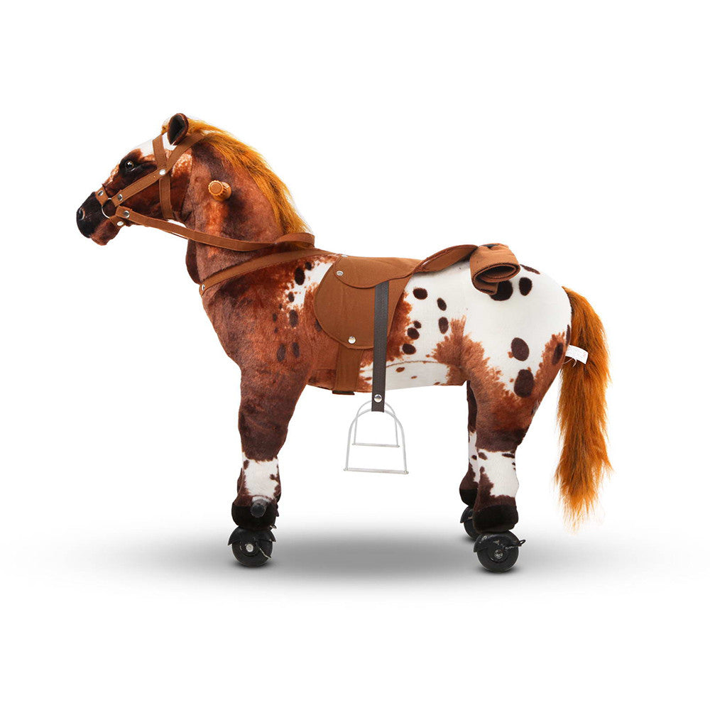 Ride on Pedal Toy Pony - Brown