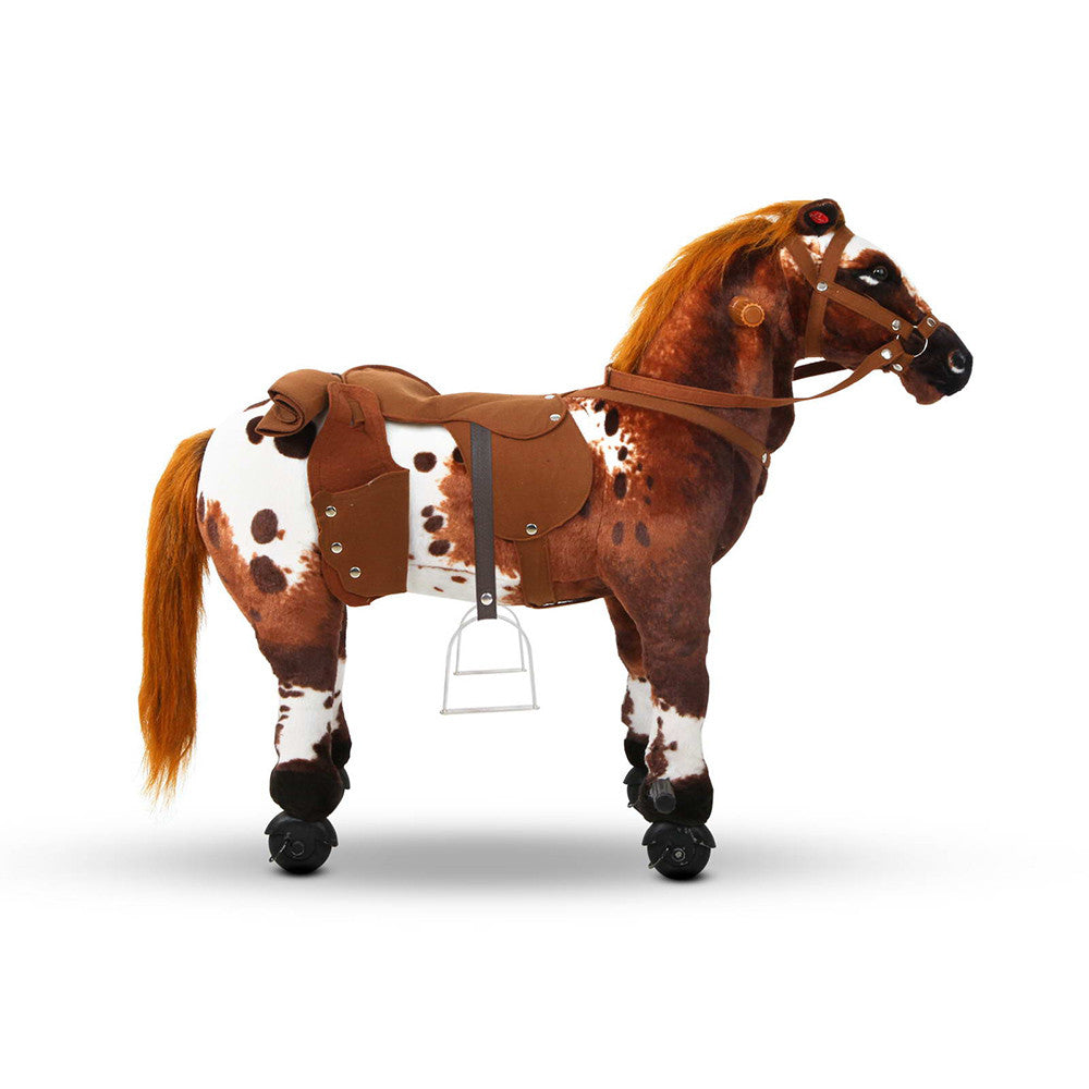 Ride on Pedal Toy Pony - Brown