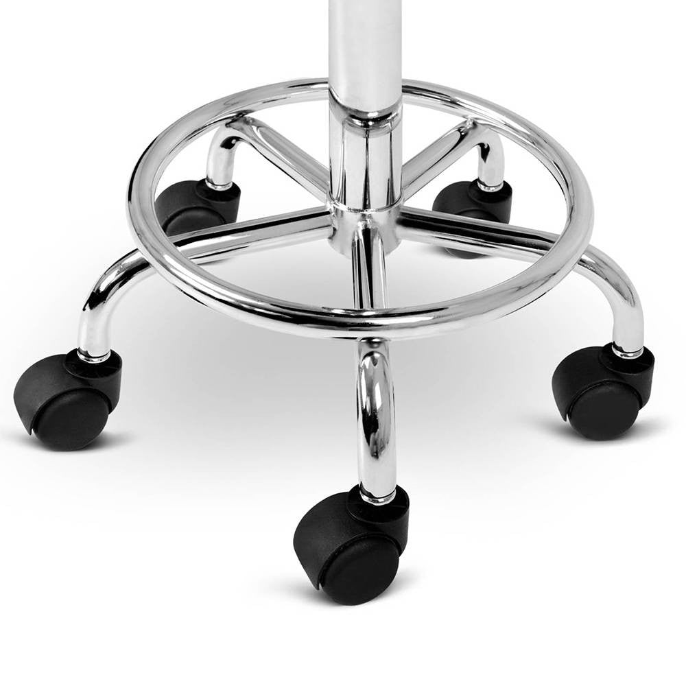 Saddle PU Swivel Salon Stool Black