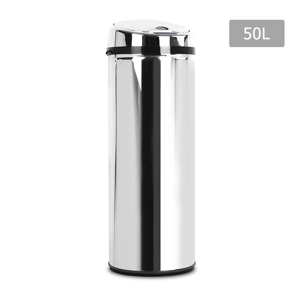 Stainless Steel Motion Sensor Rubbish Bin – 50L