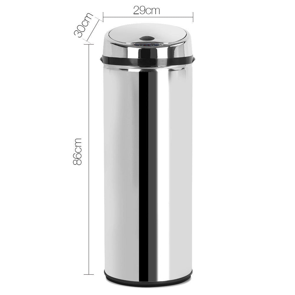 Stainless Steel Motion Sensor Rubbish Bin – 50L