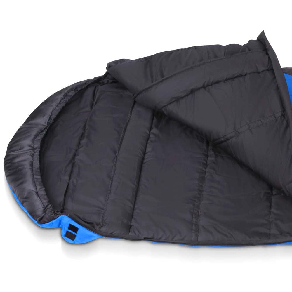 Camping Envelope Sleeping Bag Single Blue Black