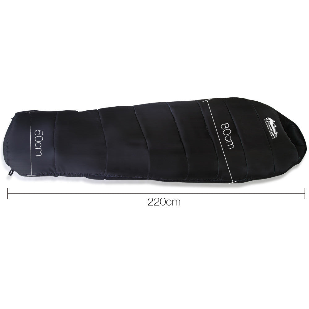 Camping Thermal Sleeping Bag Black