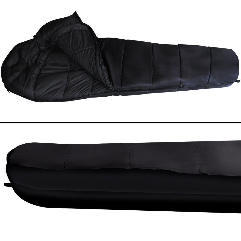 Camping Thermal Sleeping Bag Black