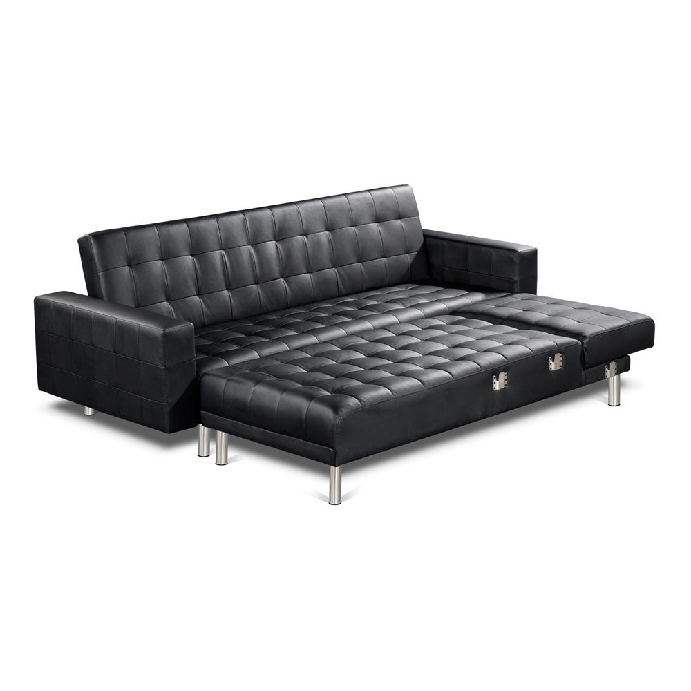 PU Leather Sofa Bed 5 Seater