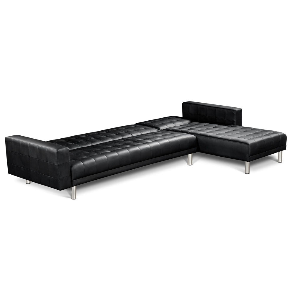 PU Leather Sofa Bed 5 Seater