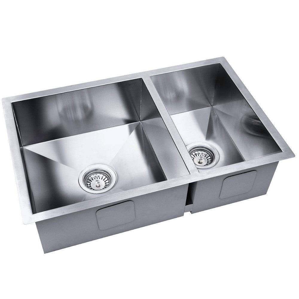 Stainless Steel Kitchen/Laundry Sink w/ Strainer Waste 715x450mm