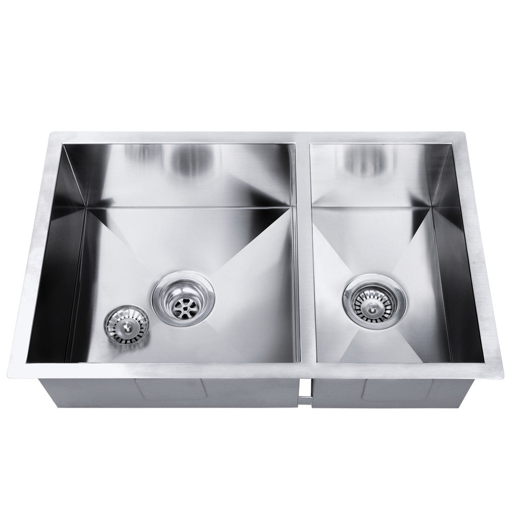 Stainless Steel Kitchen/Laundry Sink w/ Strainer Waste 715x450mm