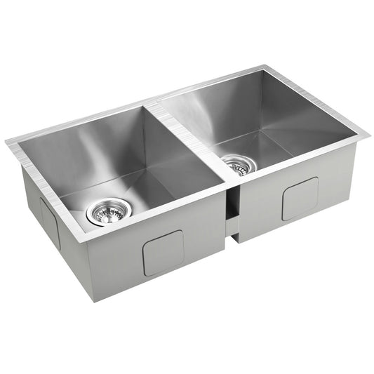 Stainless Steel Kitchen/Laundry Sink w/ Strainer Waste 770 x 450 mm