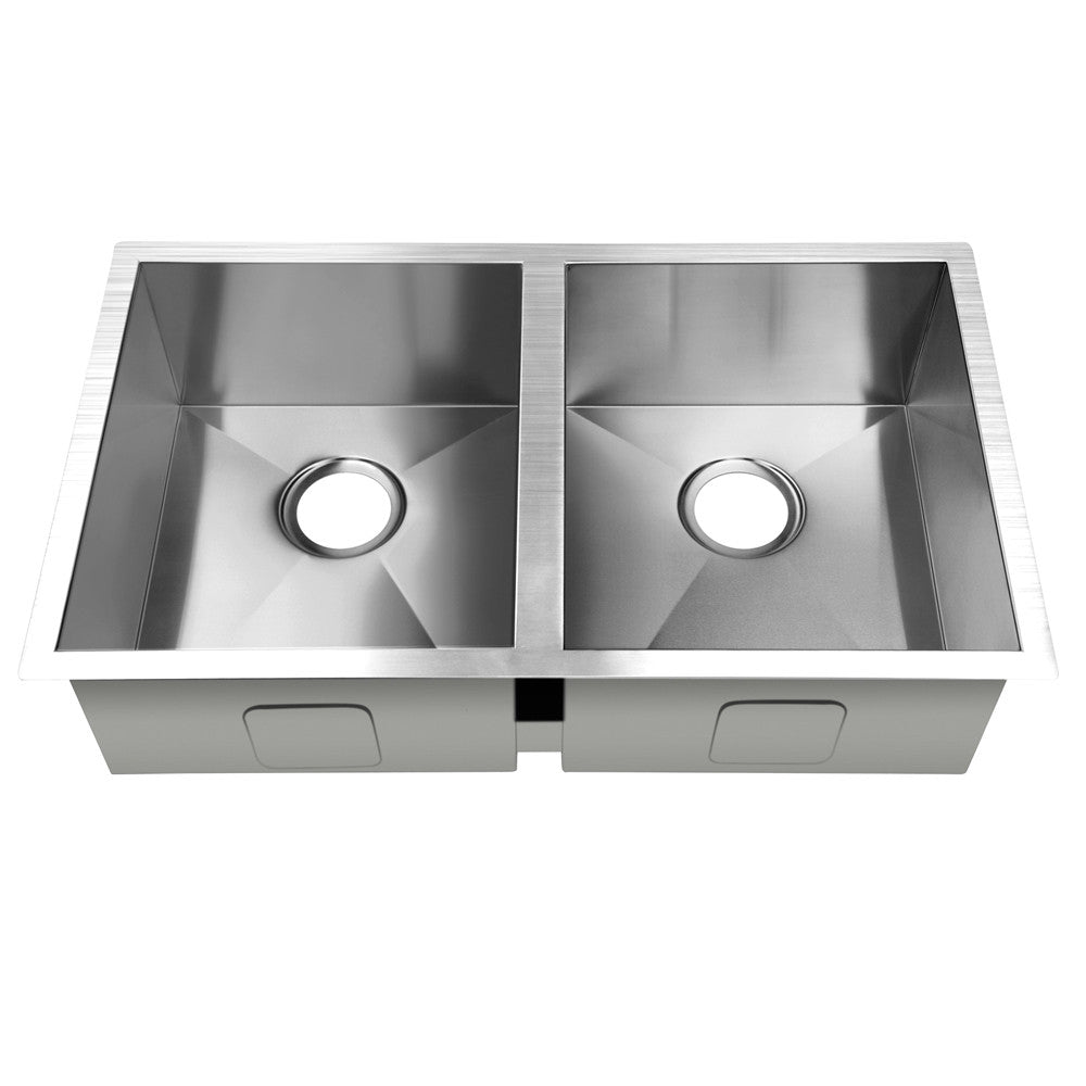 Stainless Steel Kitchen/Laundry Sink w/ Strainer Waste 770 x 450 mm