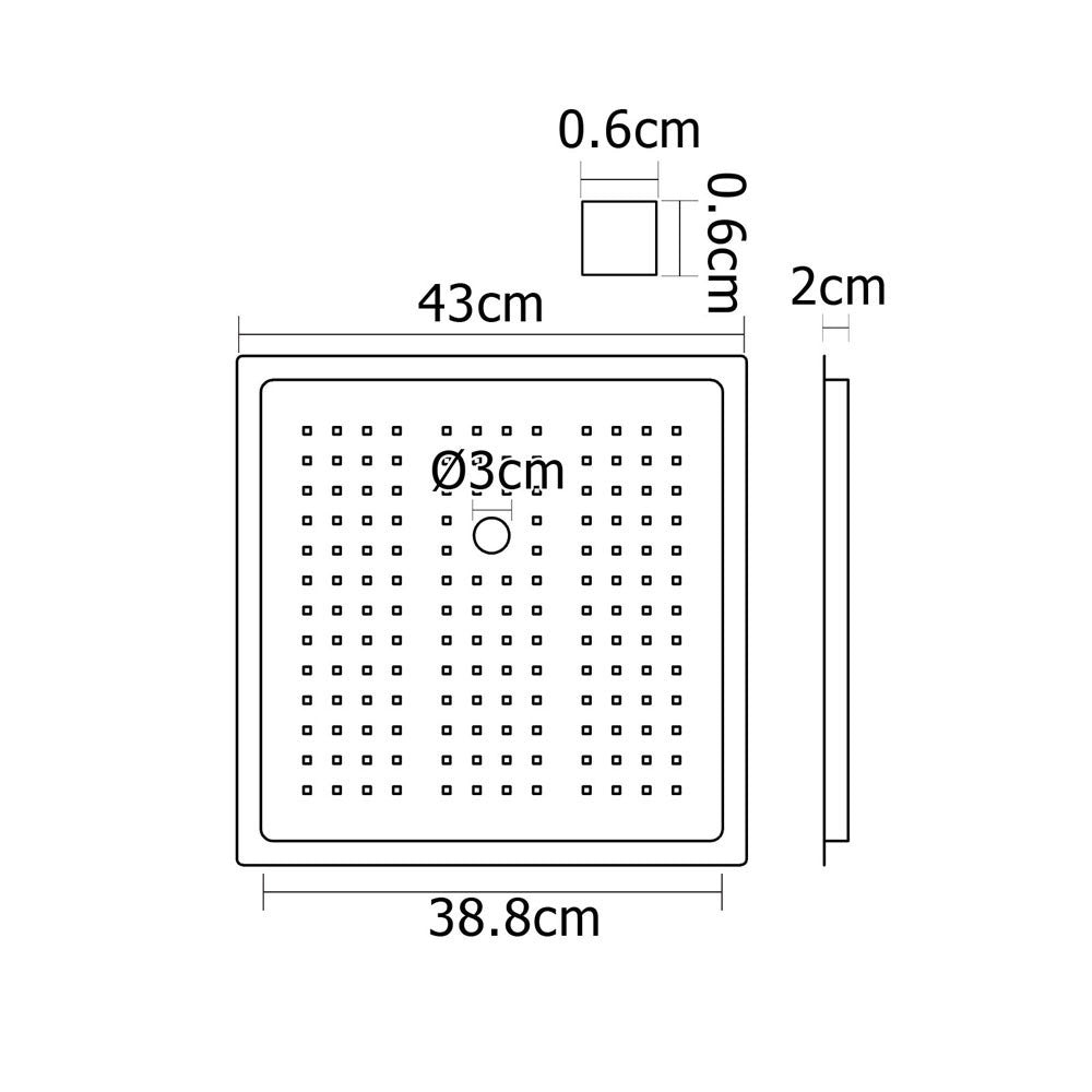 Stainless Steel Kitchen Sink Colander Square